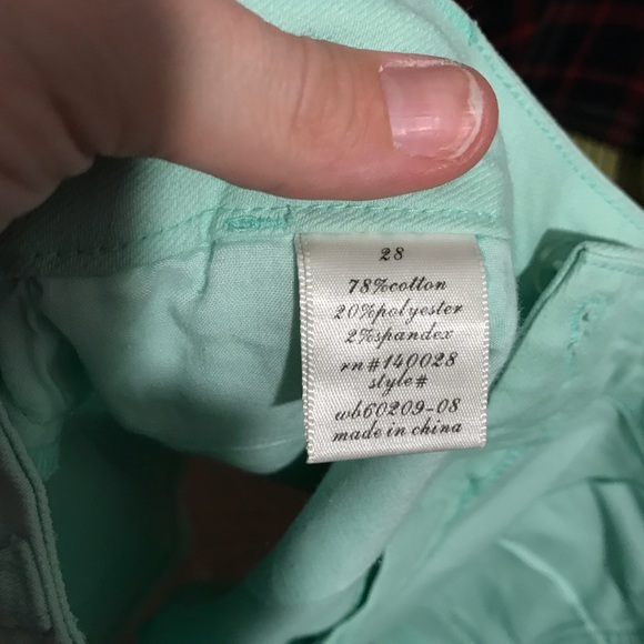 NWOT. Mint colored shorts. - Picture 3 of 3